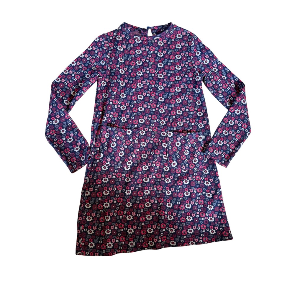 Zara long sleeve high neck floral print groovy girls dress retro